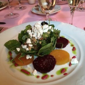 Gluten-free beet salad from Le Cremaillere